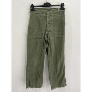 Vintage 60s Army Sateen Trousers OG 107 pants 28x27